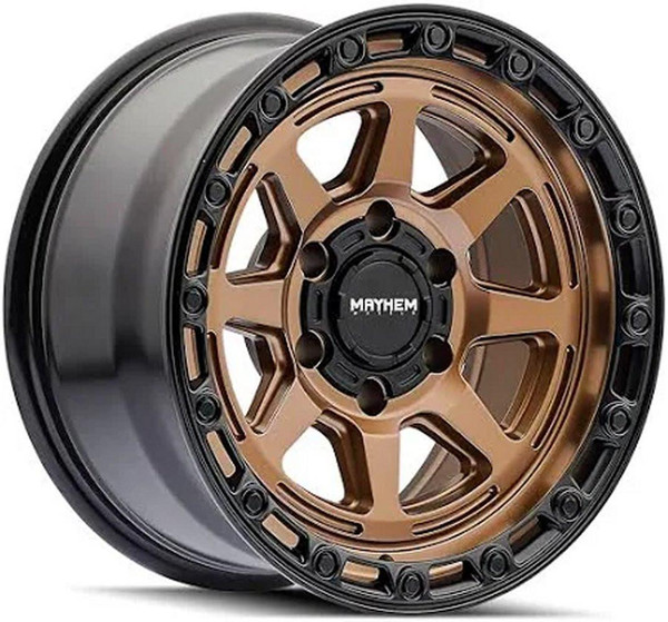 Mayhem Wheels 17x8.5 Mayhem Ridgeline 8306 Satin Bronze 6x135 -6mm 