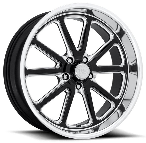 US Mags Wheels 18X7 US Mags U117 Rambler Gloss Black Milled w/ Diamond Cut Lip 5x4.5/114.3 1mm 