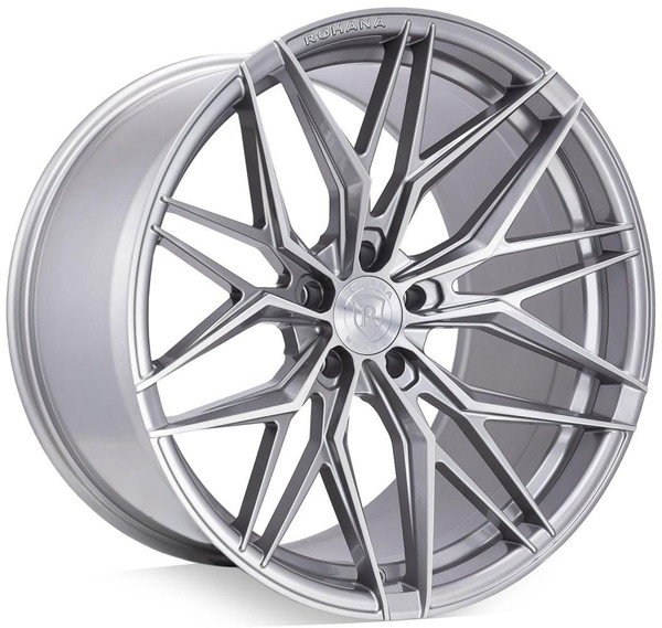 Rohana Wheels 22x10.5 Rohana RFX17 Brushed Titanium (Cross Forged) (Deep Concave) 5x120 40mm 
