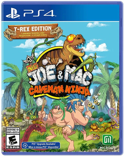 New Joe & Mac: Caveman Ninja [T-Rex Edition] PS4 Brand New Game (2022 Platform)