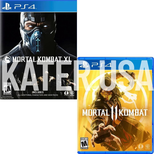 Mortal Kombat XL + Mortal Kombat 11 PS4 Brand New Bundle