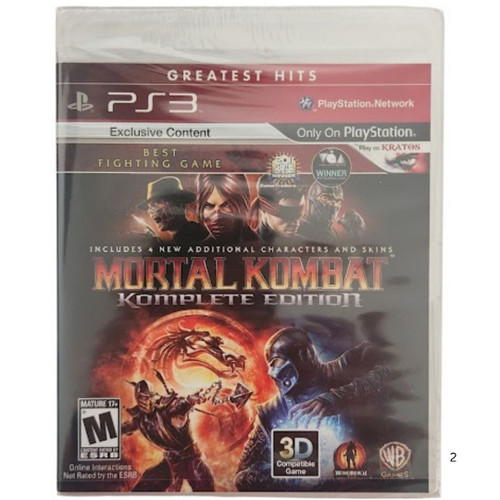 Mortal Kombat Komplete Edition (Greatest Hits) PS3 Brand New Game ( 2012 Fighting )