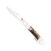 COBRATEC TRADITIONAL TWO BLADE TRAPPER GENUINE STAG