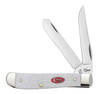 CASE MINI TRAPPER FOLDING KNIFE WITH SPARXX STANDARD JIG WHITE SYNTHETIC HANDLE