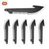 OUTDOOR EDGE CUTLERY CORP. 250 2.5" SERRATED DROP-POINT REPLACEMENT BLADES BLACK OXIDE 6 PACK