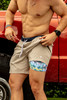 BURLEBO MEN'S ATHLETIC SHORTS 7"
