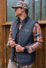 BURLEBO PUFFER VEST GUNMETAL GREY
