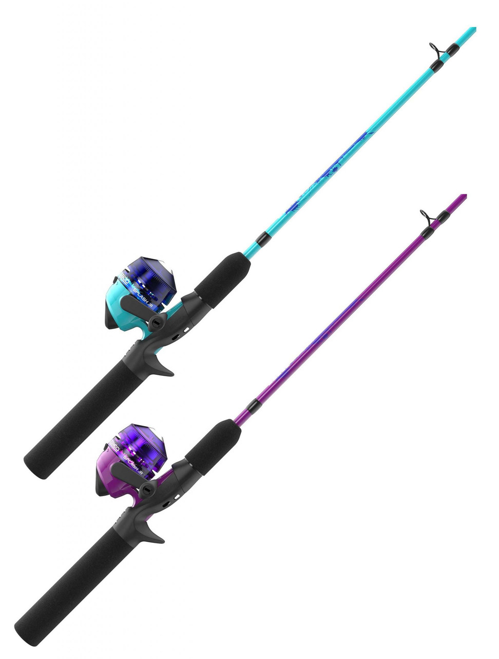 4ft fishing rod combo Dr.Fish 7.4FT Telescopic Carp with Bait Feeder Reel spooled with an 8 lb monofilament line so your child can fish with ease ProFISHiency Marble Micro Spincast Combo