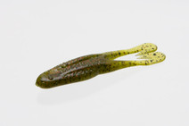 Zoom Bait Company Horny Toad 4.5 inch soft plastic bait. Color is called Watermelon Red.
