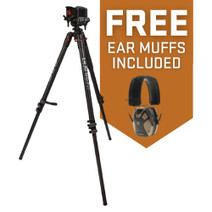 BOG POD DEATHGRIP TRIPOD AND CALDWELL E-MAX PRO ELECTRONIC EAR MUFFS BUNDLE