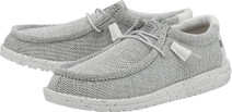 HEYDUDE MEN'S WALLY SOX CASUAL SHOES STONE WHITE