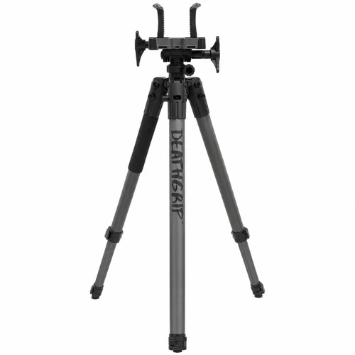 BOG Deathgrip stabilizing tripod with clamping head, fully extended on aluminum legs