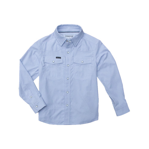 PONCHO YOUTH WESTERN LONG SLEEVE SHIRT