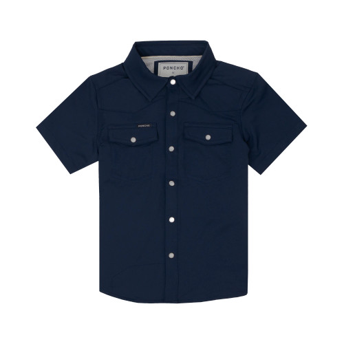 PONCHO YOUTH WESTERN SHORT SLEEVE SHIRT
