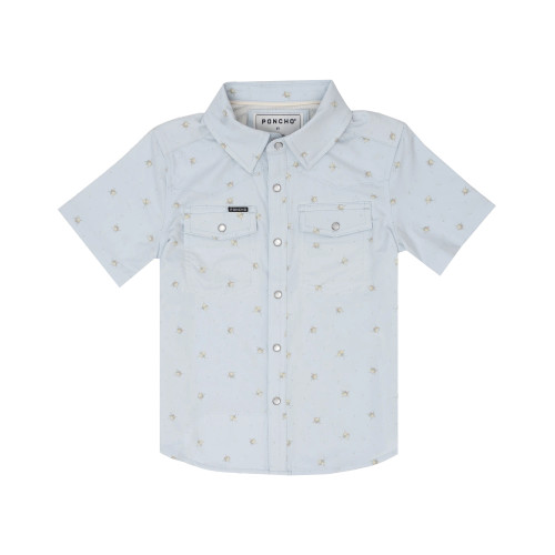 PONCHO YOUTH WESTERN SHORT SLEEVE SHIRT