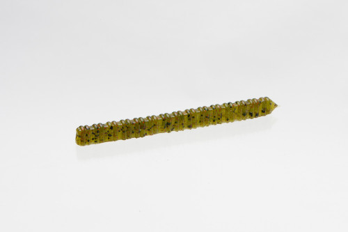 Zoom Bait Company Centipede 4 inch soft plastic bait. Color is called Watermelon Red