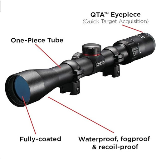 SIMMONS TRUPLEX .22 MAG 3-9X32MM RIFLESCOPE WITH SCOPE RINGS