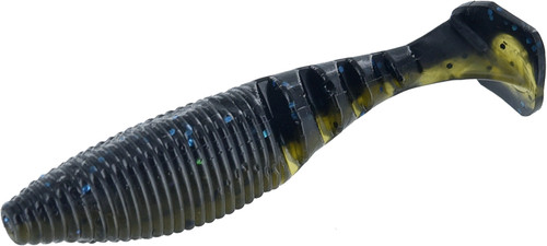 GARY YAMAMOTO 4" KICKIN ZAKO PADDLE TAIL SWIMBAIT BLACK BLUE GREEN PUMPKIN 5 PACK