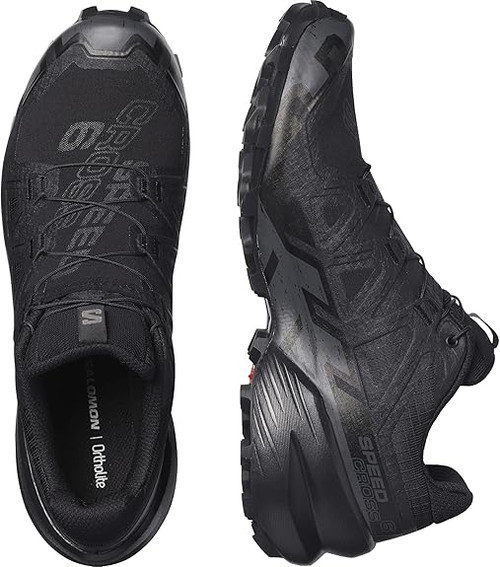 SALOMON SPEEDCROSS 6 TRAIL RUNNING SHOES BLACK/BLACK/PHANTOM