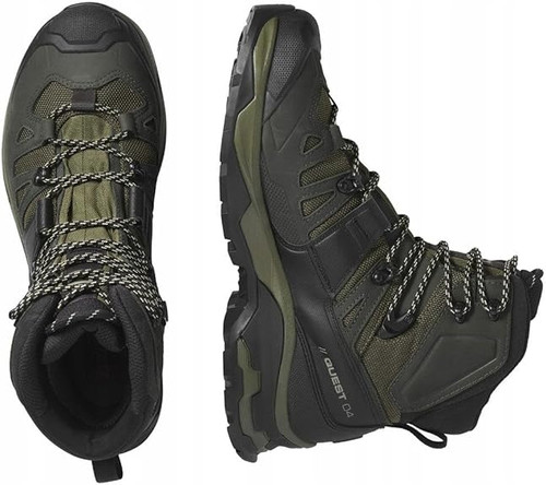 SALOMON QUEST 4 GORE-TEX HIKING BOOTS OLIVE NIGHTS/PEAT/SAFARI