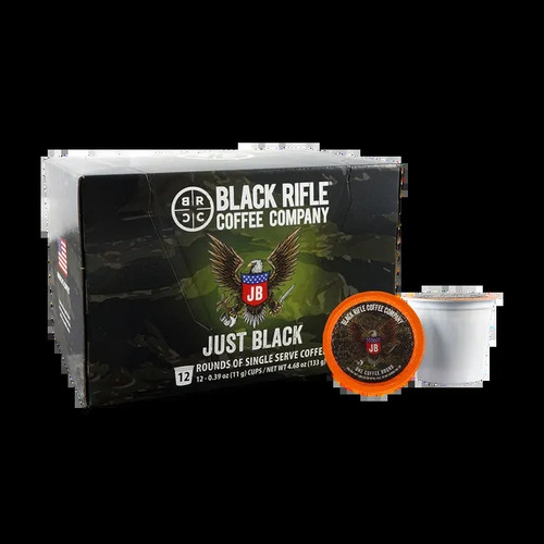 BLACK RIFLE COFFEE JUST BLACK COFFEE ROUNDS 12 COUNT