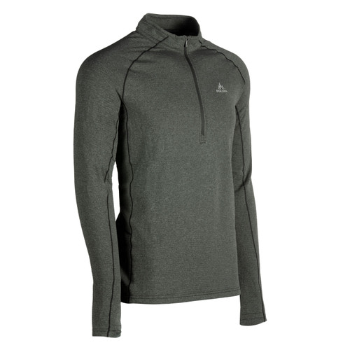 PNUMA OUTDOORS BASE HAVEN QUARTER-ZIP PULLOVER BELUGA PNUMA OUTDOORS BASE HAVEN QUARTER-ZIP PULLOVER BELUGA