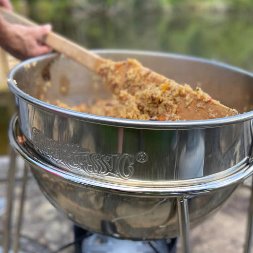 BAYOU CLASSIC STAINLESS STEEL KETTLE WITH STAND