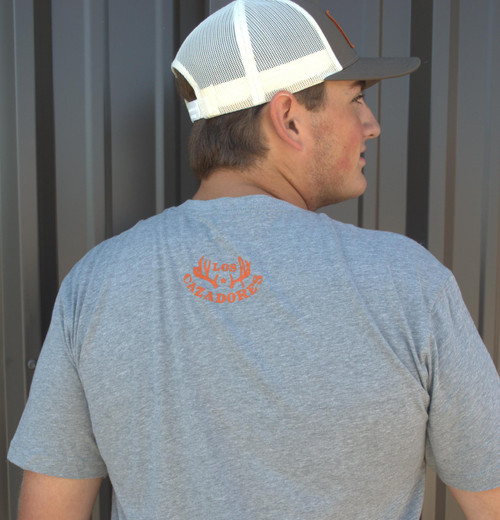 LOS CAZADORES ARROWHEAD SHORT SLEEVE TEE HEATHER GREY LOS CAZADORES ARROWHEAD SHORT SLEEVE TEE HEATHER GREY