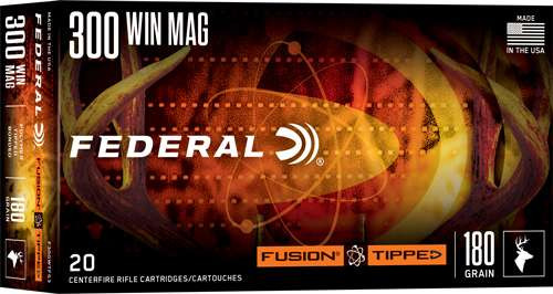 FEDERAL FUSION TIPPED RIFLE .300 WINCHESTER MAGNUM 180GR