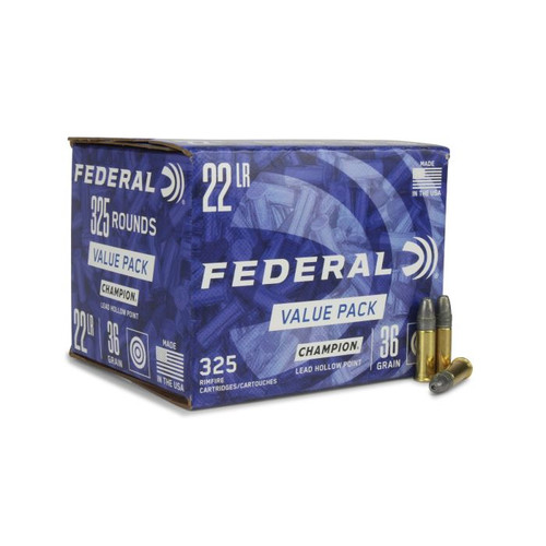 FEDERAL CHAMPION TRAINING .22 LR 36GR VALUE PACK