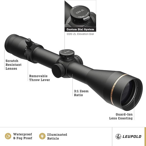 LEUPOLD VX-3HD CDS-ZL RIFLESCOPE 3.5-10X50MM LEUPOLD VX-3HD CDS-ZL RIFLESCOPE 3.5-10X50MM