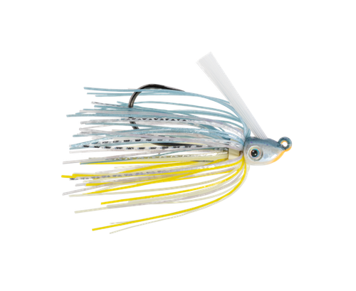 Strike King Hack Attack Heavy Cover Swim Jig in Sexy Shad – weedless bass fishing jig