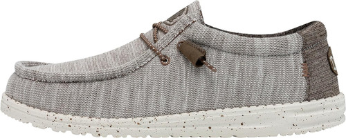 HEYDUDE MEN'S WALLY STRETCH MIX CASUAL SHOES LIMESTONE