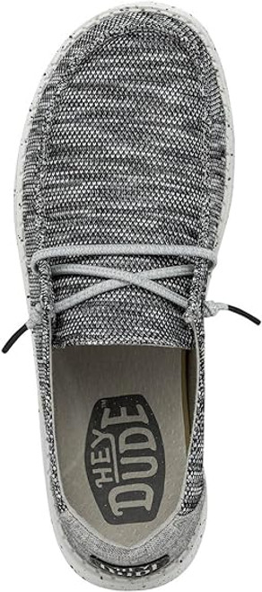 HEYDUDE WOMEN'S WENDY SOX CASUAL SHOES DARK GREY HEYDUDE WOMEN'S WENDY SOX CASUAL SHOES DARK GREY