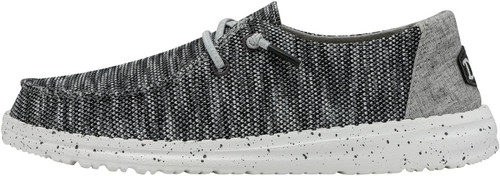 HEYDUDE WOMEN'S WENDY SOX CASUAL SHOES DARK GREY HEYDUDE WOMEN'S WENDY SOX CASUAL SHOES DARK GREY