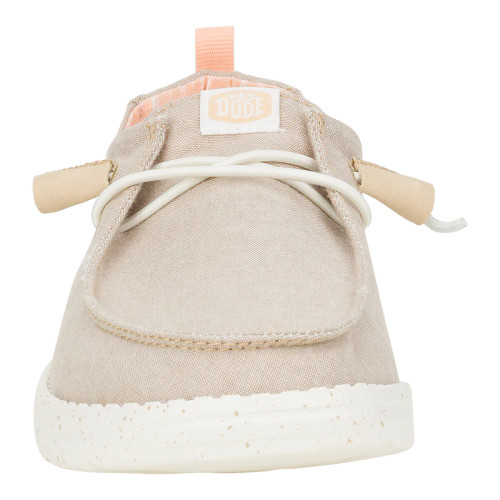 HEYDUDE WOMEN'S WENDY CHAMBRAY CASUAL SHOES TAN HEYDUDE WOMEN'S WENDY CHAMBRAY CASUAL SHOES TAN