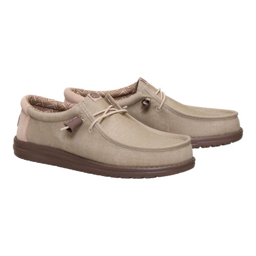 HEYDUDE MEN'S WALLY STRETCH CANVAS CASUAL SHOES