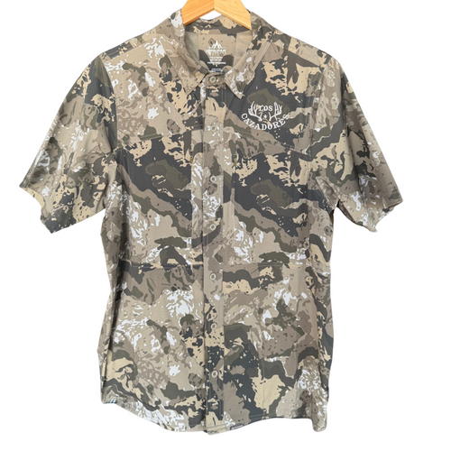 LOS CAZADORES EMBROIDERED PNUMA OUTDOORS SHORT SLEEVE SHOOTER SHIRT CAZA OV