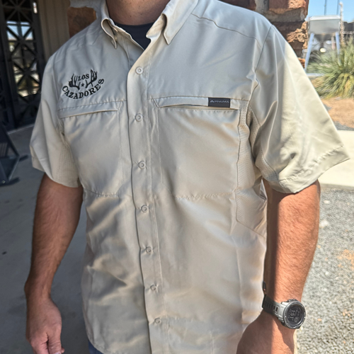 LOS CAZADORES EMBROIDERED PNUMA OUTDOORS SNAP SHOOTER SHIRT BEACHWOOD
