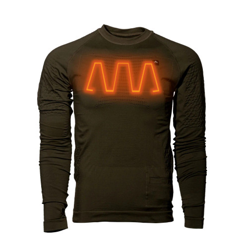 HEATED CORE HEATED LONG SLEEVE SHIRT WITH BATTERY POWERBANK HEATED CORE HEATED LONG SLEEVE SHIRT WITH BATTERY POWERBANK