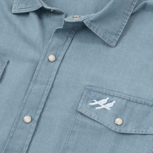 TWO DOVE OUTDOORS KLEBURG DENIM LONG SLEEVE SHIRT TWO DOVE OUTDOORS KLEBURG DENIM LONG SLEEVE SHIRT
