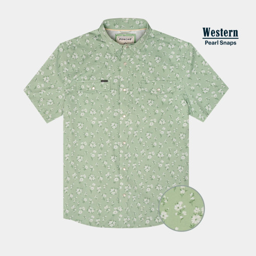 PONCHO OUTDOORS THE WESTERN PEARL SNAP SHORT SLEEVE SHIRT