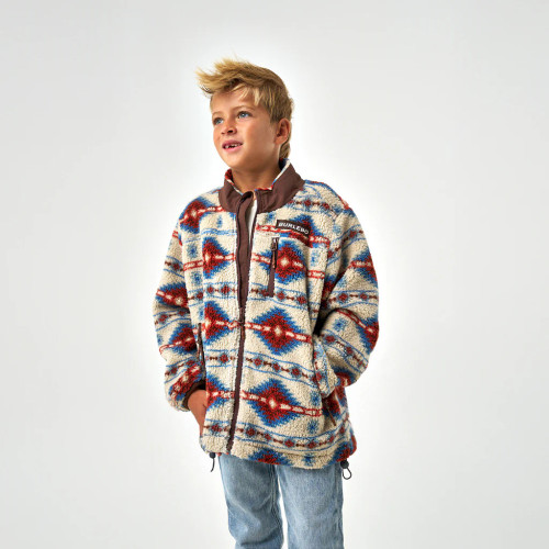 BURLEBO YOUTH ARIZONA AZTEC MOUNTAIN SHERPA JACKET