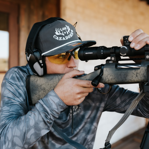 LOS CAZADORES ORIGINAL HORNS LOGO 5 PANEL ROPE CAP