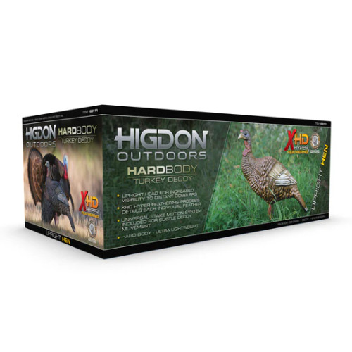 HIGDON OUTDOORS HARD BODY UPRIGHT HEN TURKEY DECOY