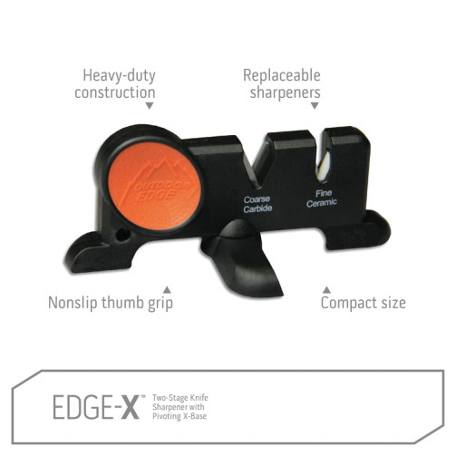 OUTDOOR EDGE EDGE-X 2-STAGE KNIFE SHARPENER