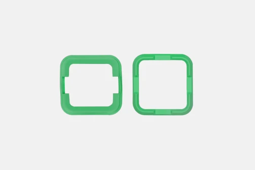 Turtlebox Ranger bumper set in Kelley green, top and bottom bumpers