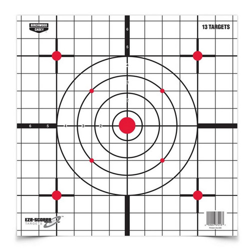 BIRCHWOOD CASEY EZE-SCORER 12" SIGHT-IN PAPER TARGETS 100 PACK