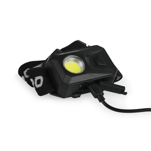 LuxPro LP342 rechargeable broad-beam headlamp with USB charging cable