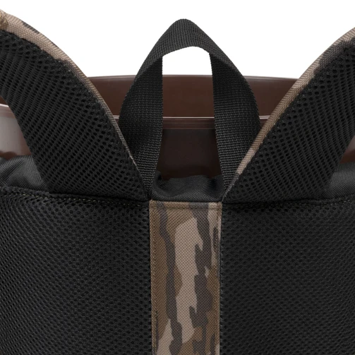 Close-up of the carry handles and mesh strap padding on the Allen Dove Hunting Bucket Organizer